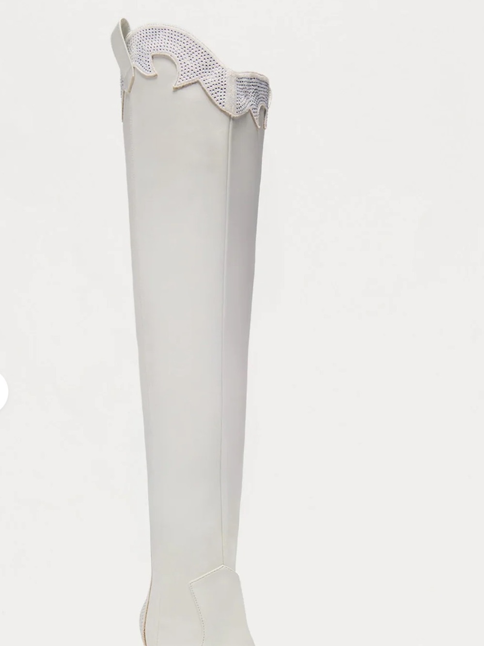 White Rhinestone Cowboy Boots - Picture 3 of 3